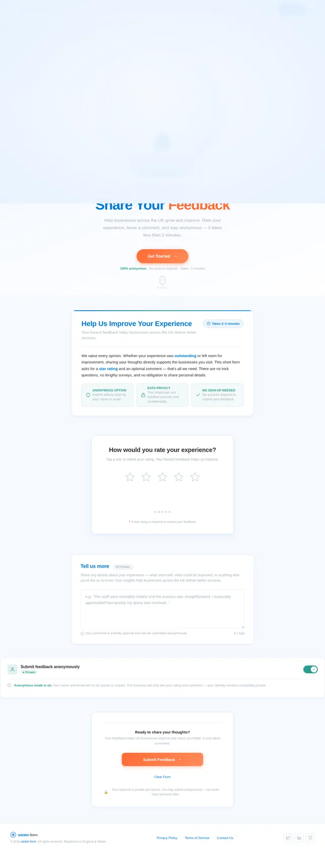 Feedback Form