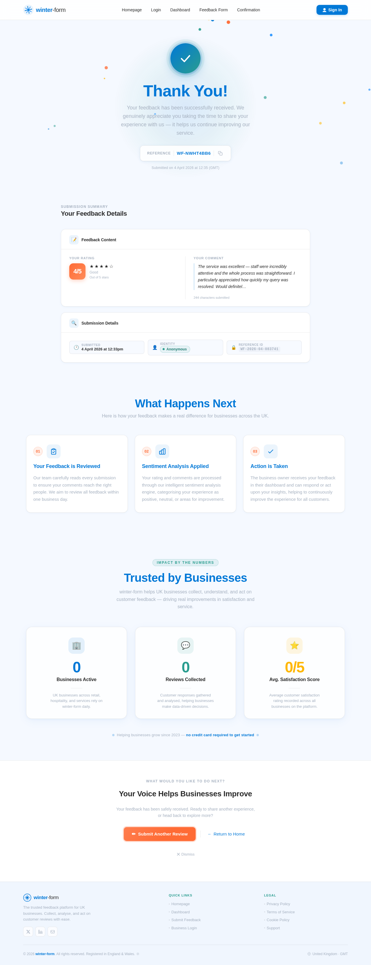 Confirmation design preview