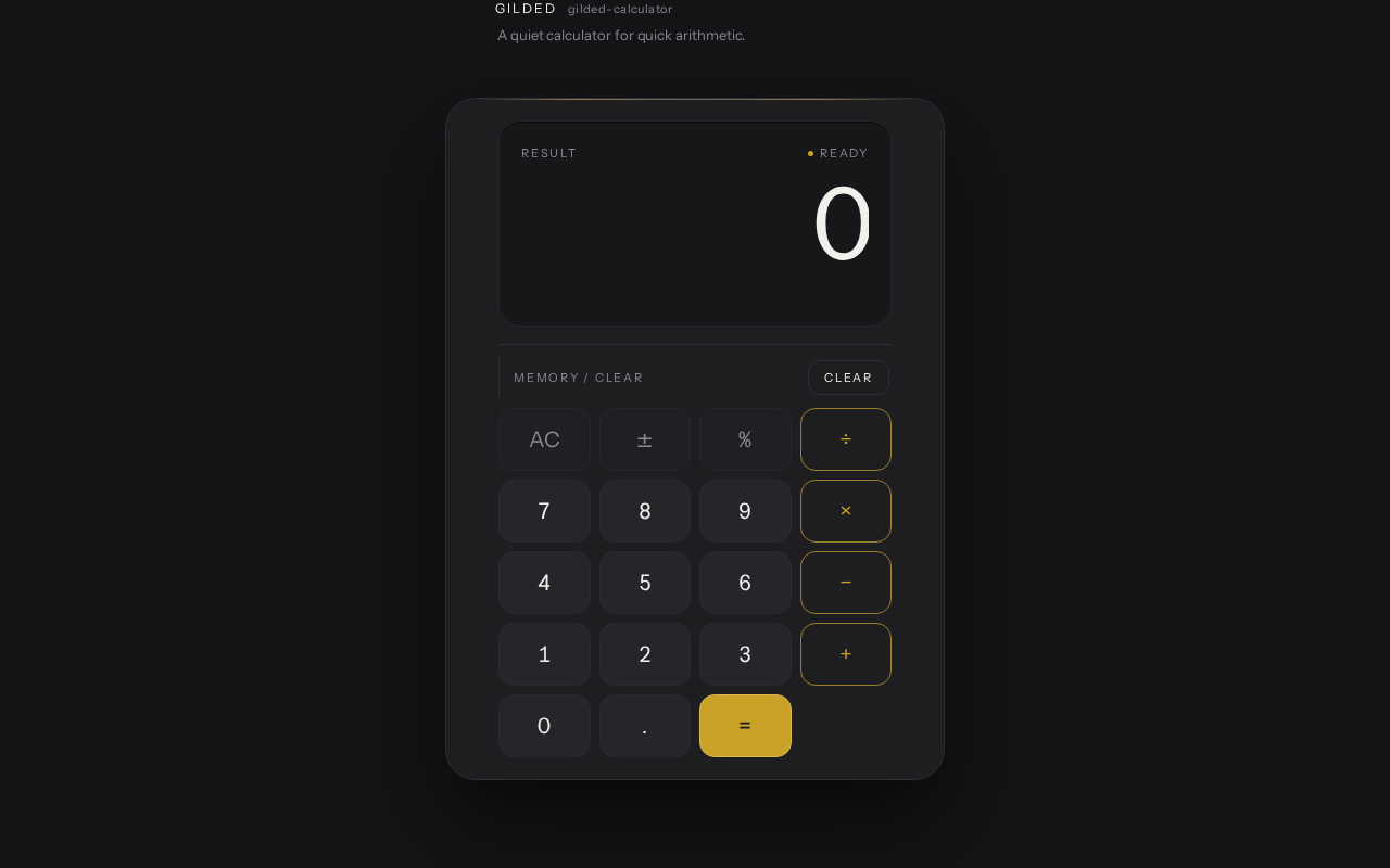 Calculator design preview