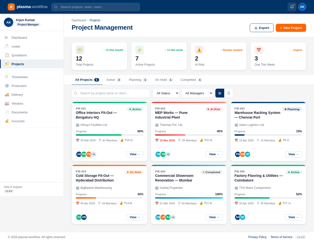 Projects design preview