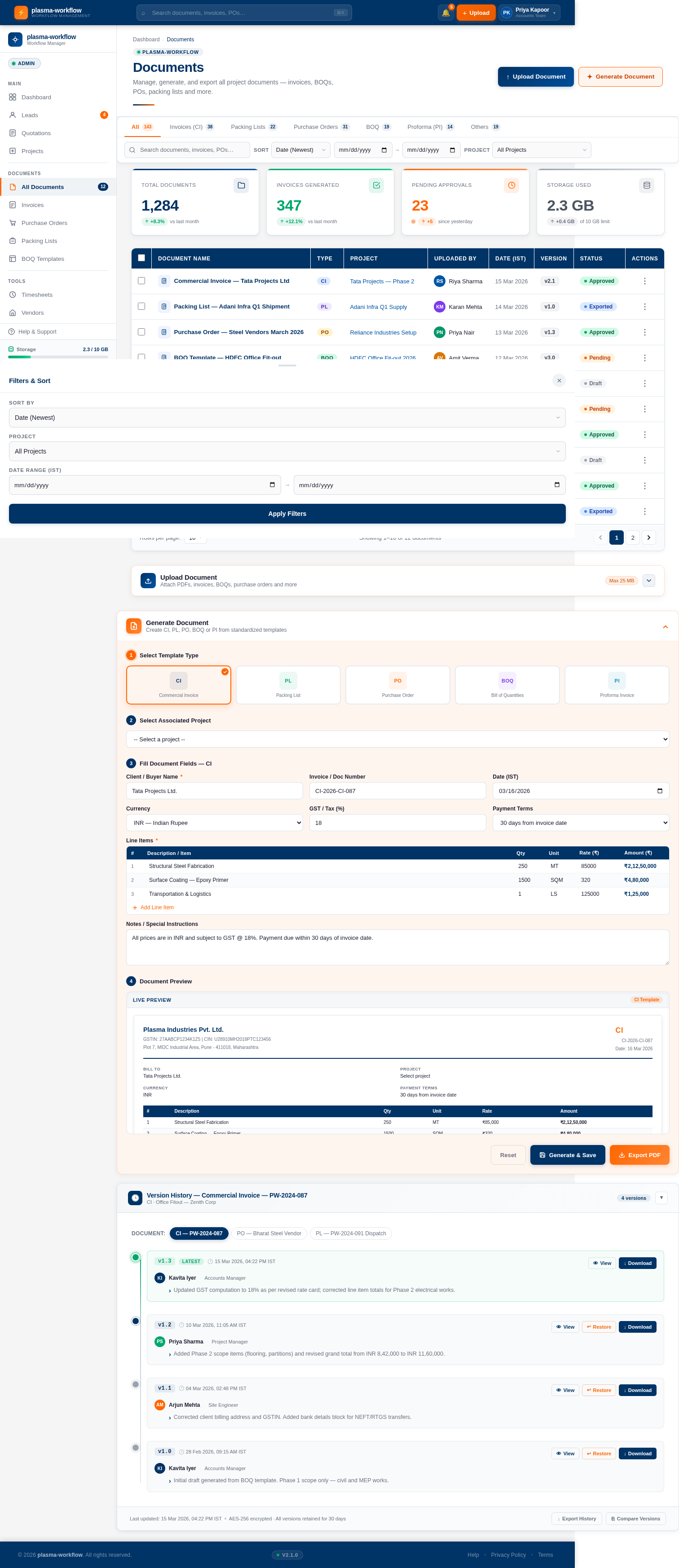 Documents design preview