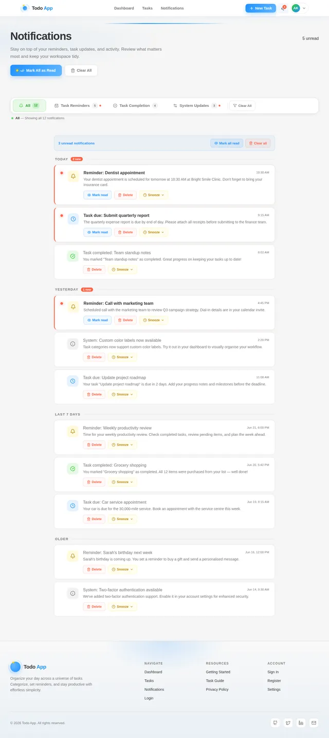 Notifications