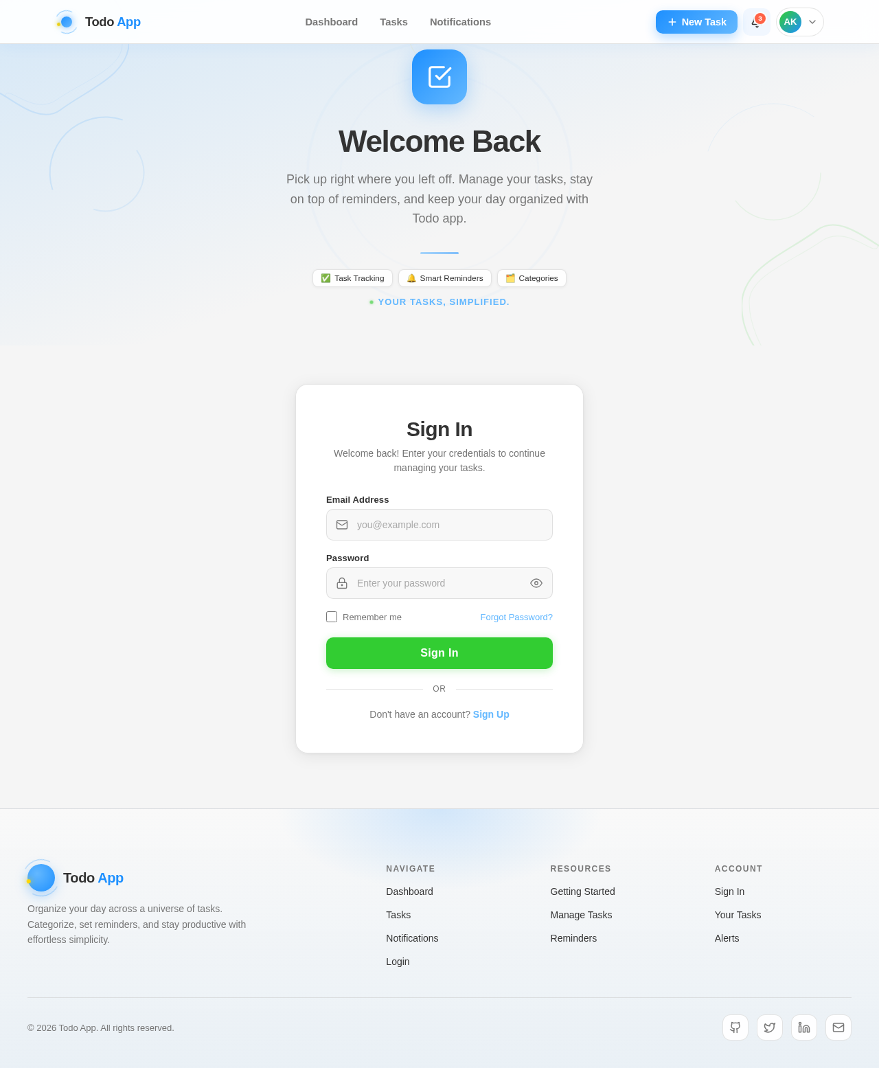 Login design preview