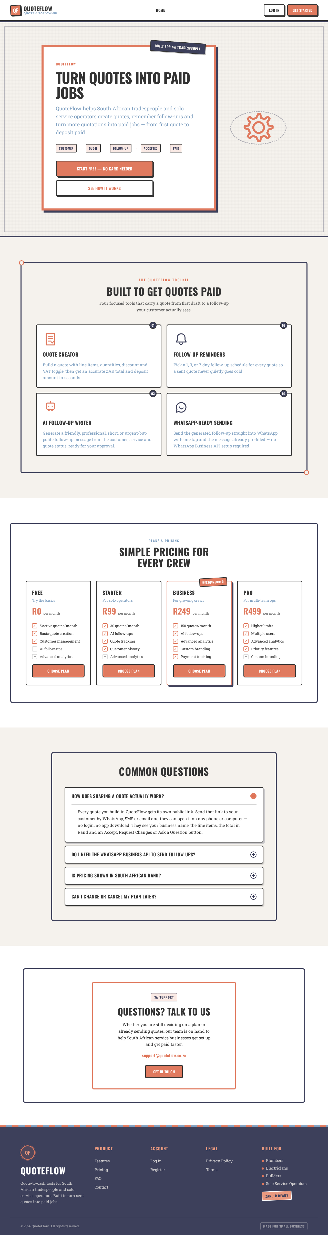 Landing Page design preview
