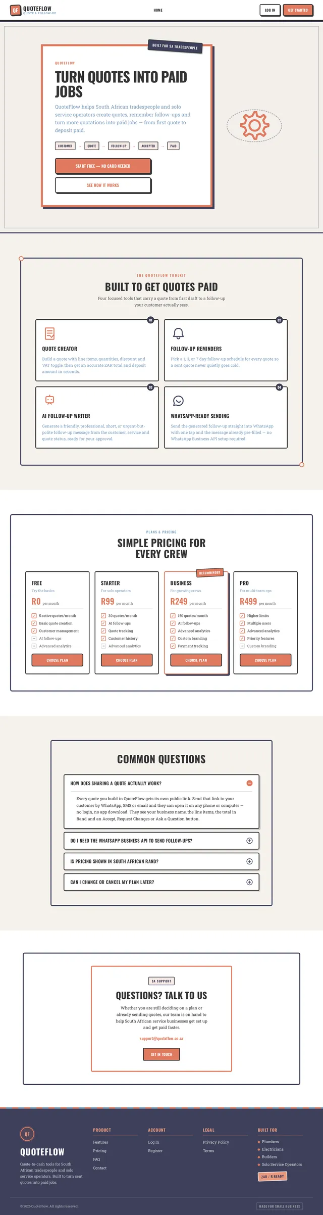 Landing Page