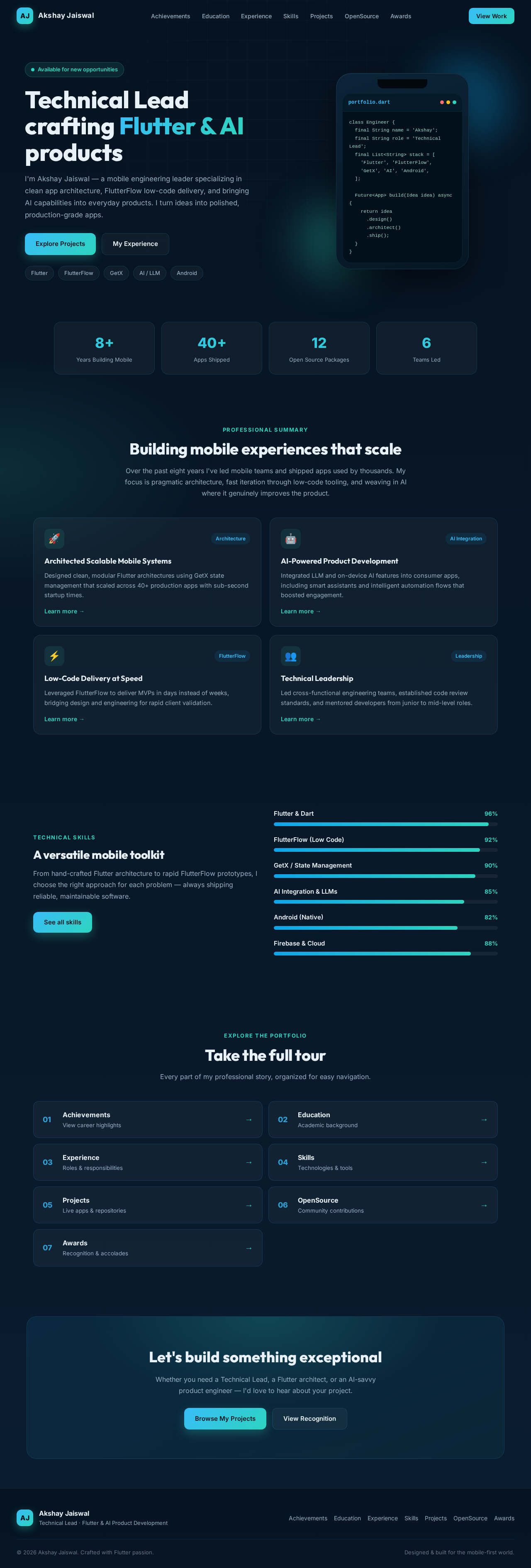 Landing design preview