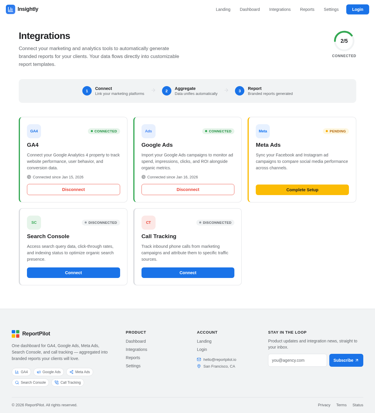 Integrations design preview