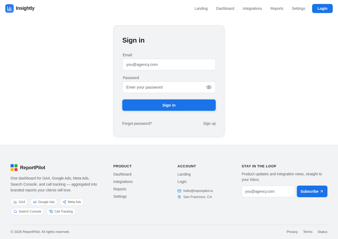 Login design preview