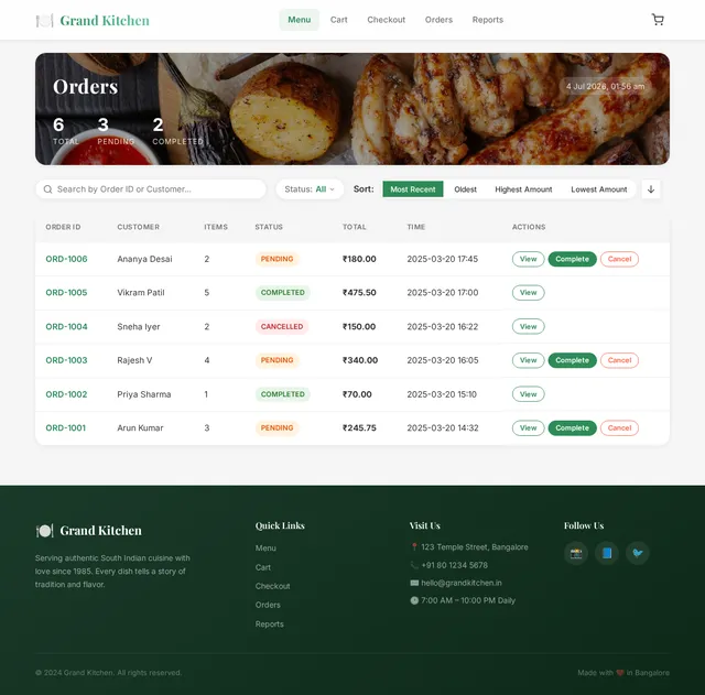 Orders