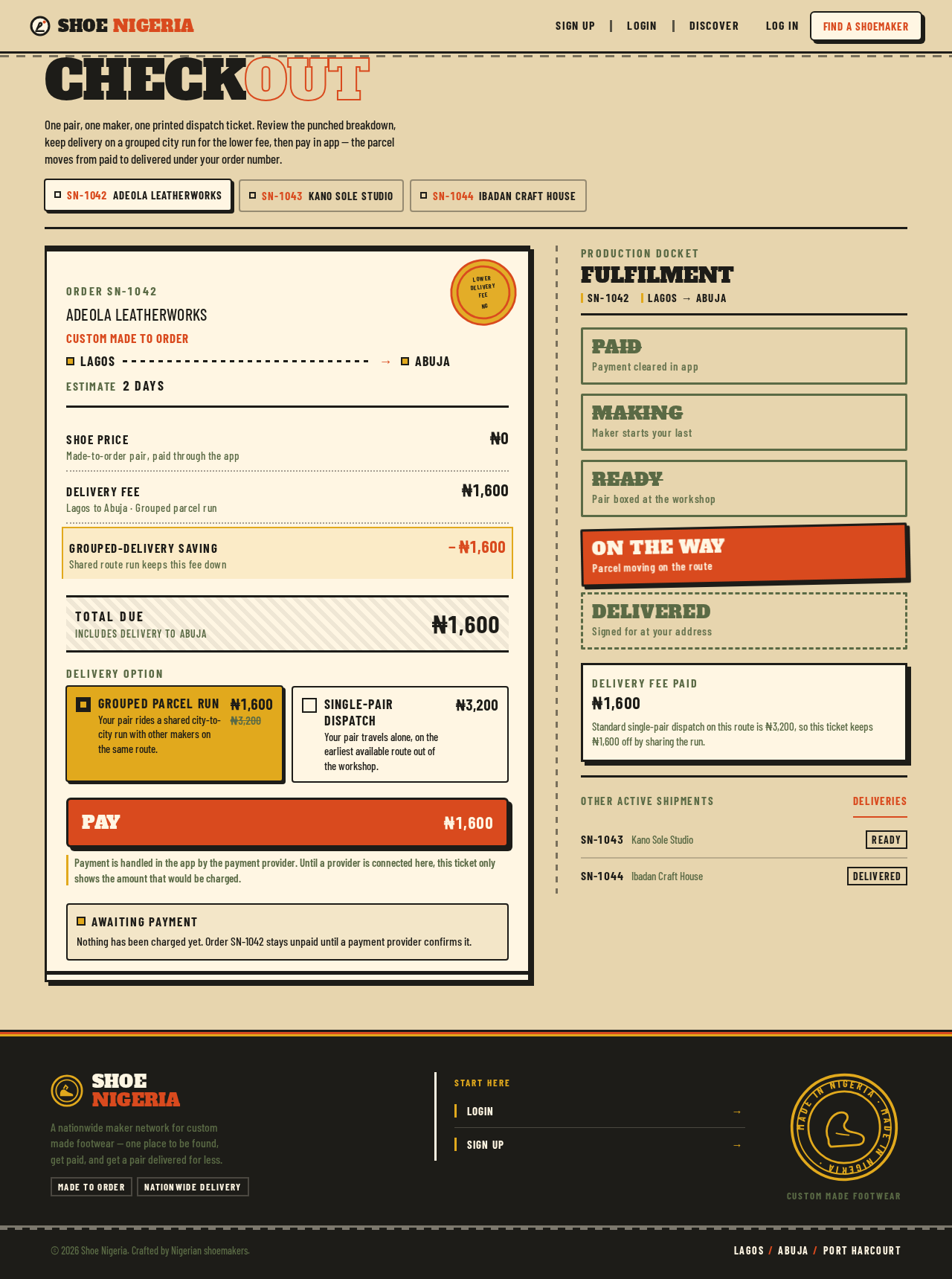 Checkout design preview