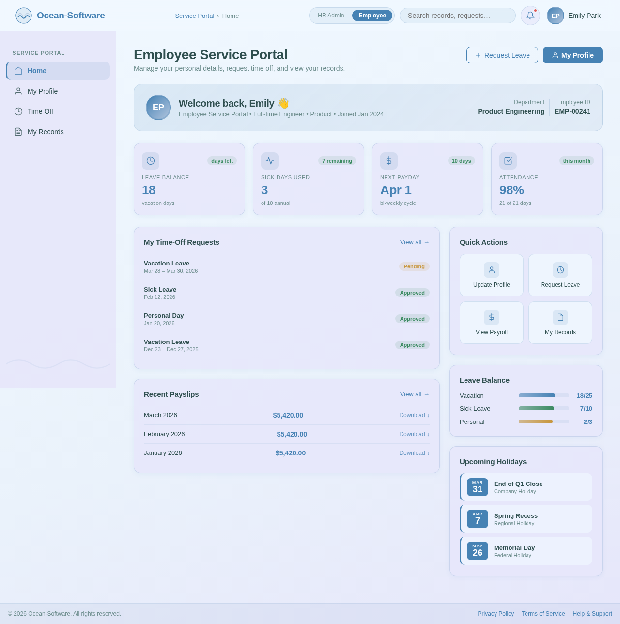 Dashboard design preview