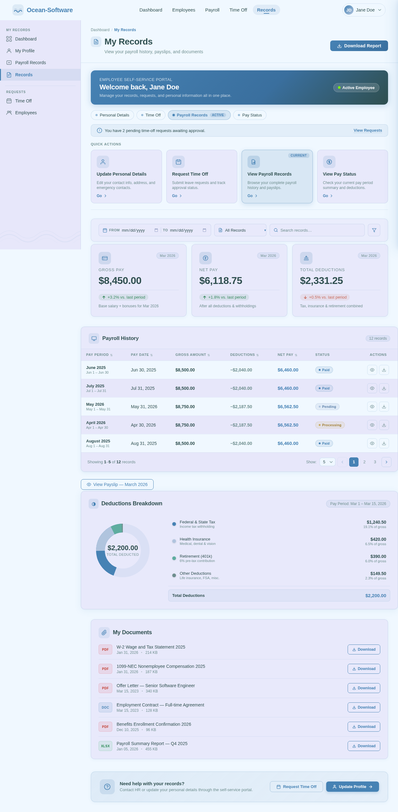 Records design preview
