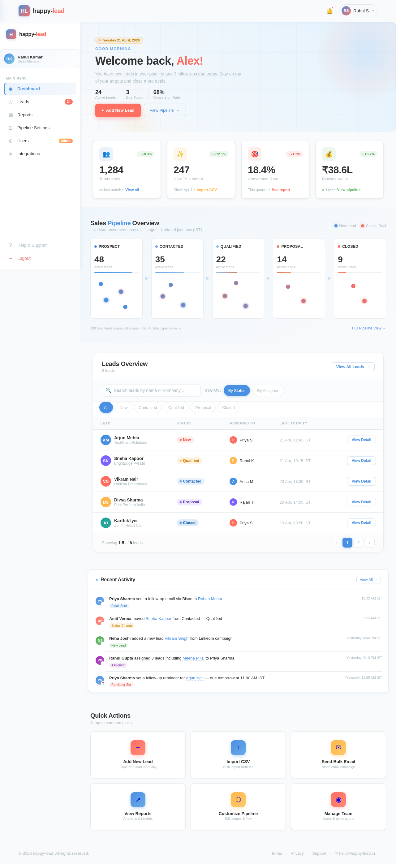 Dashboard design preview