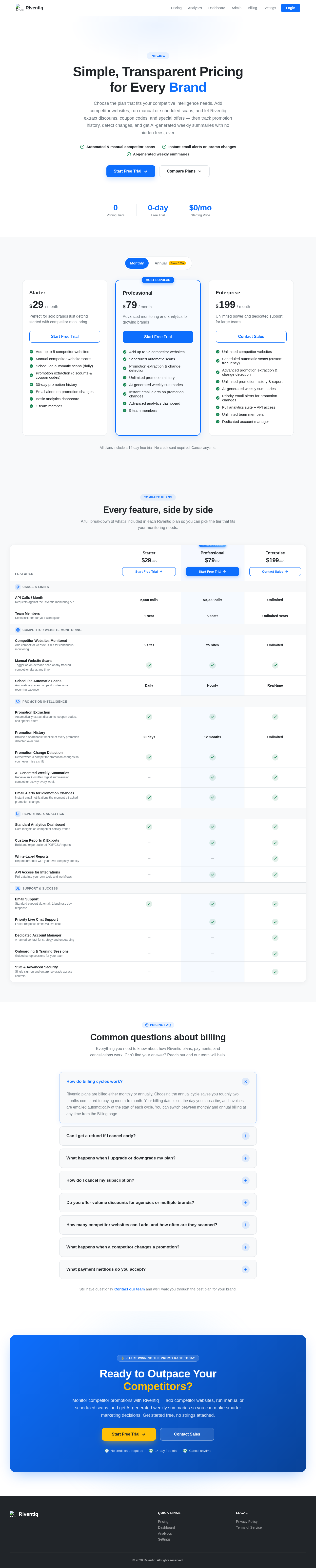 Pricing design preview