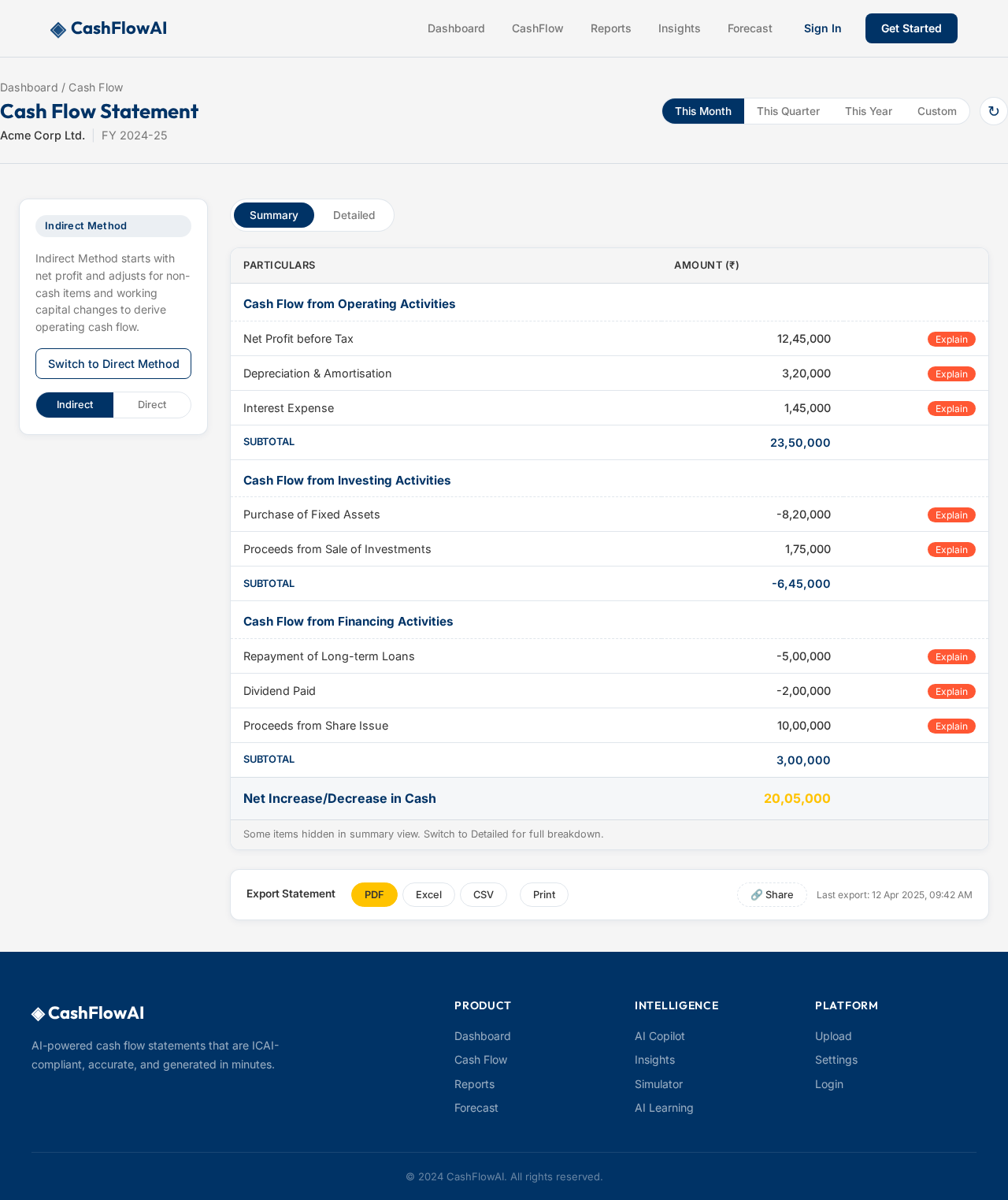 CashFlow design preview