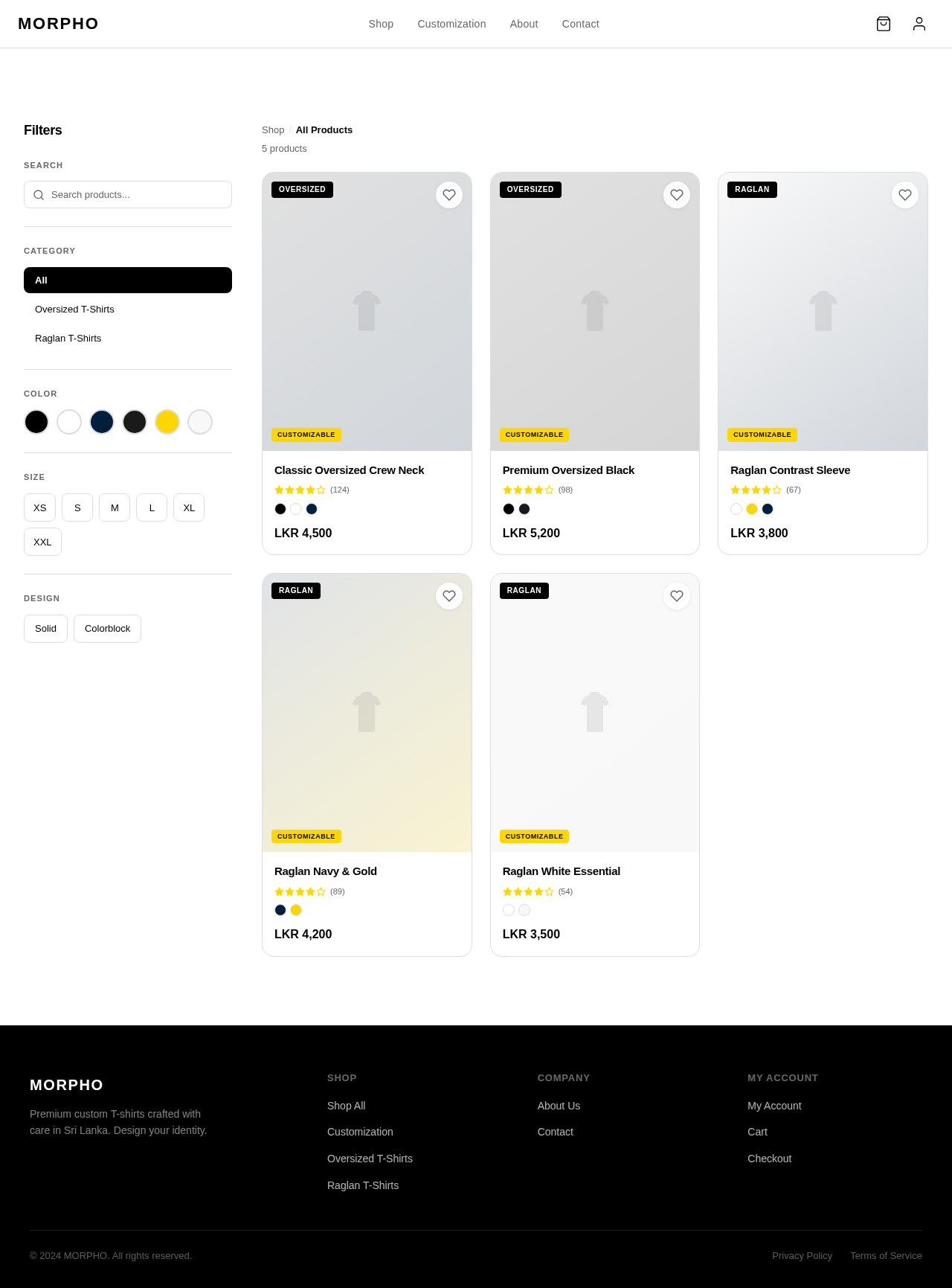 ProductListing design preview