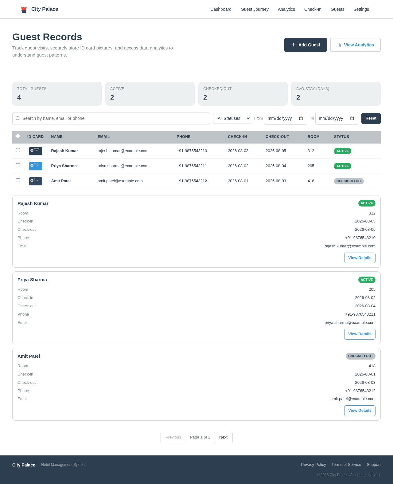 GuestData design preview