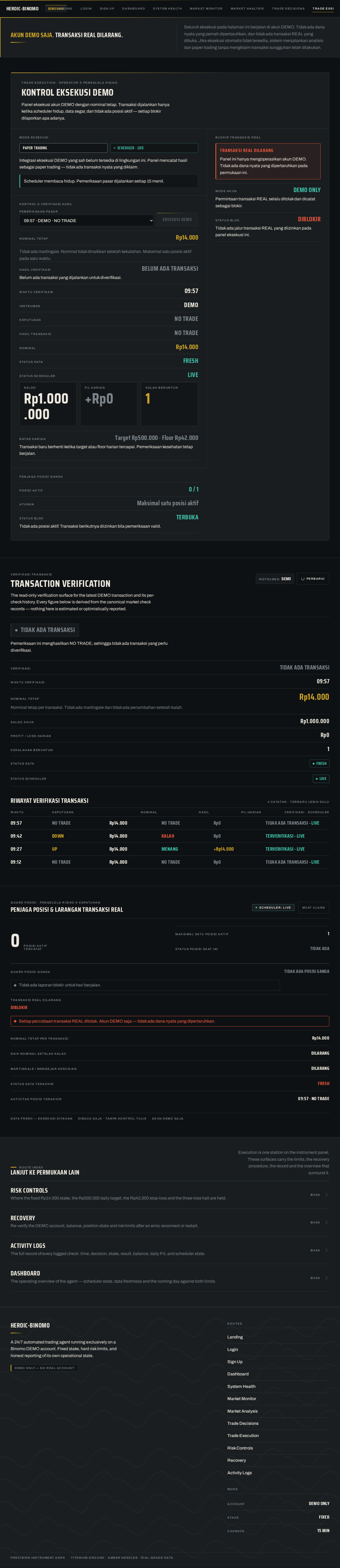 Trade Execution design preview