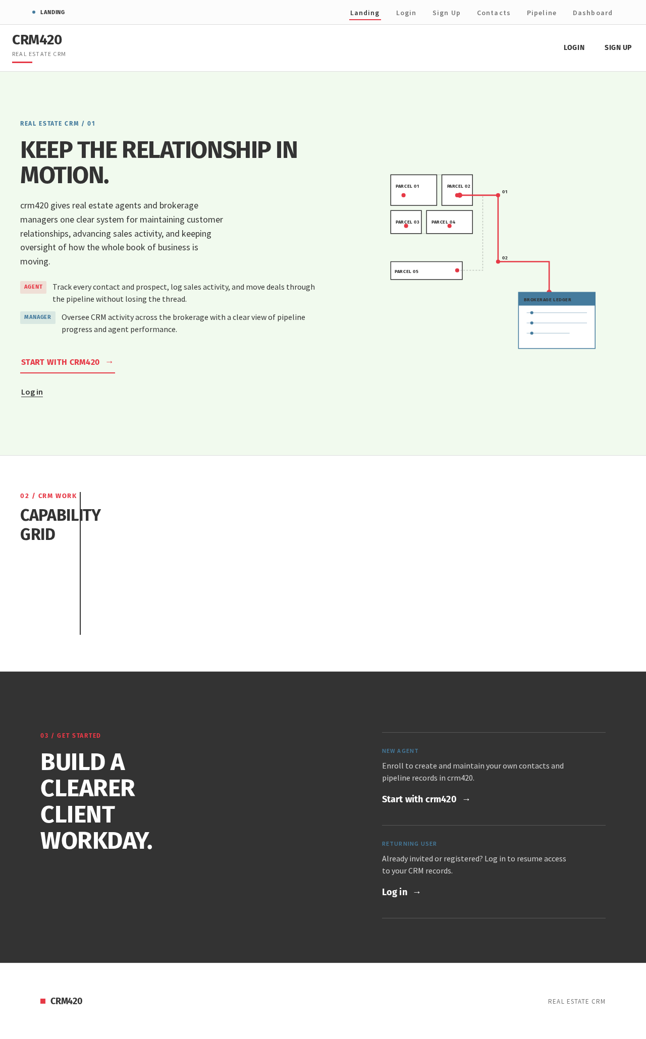 Landing design preview