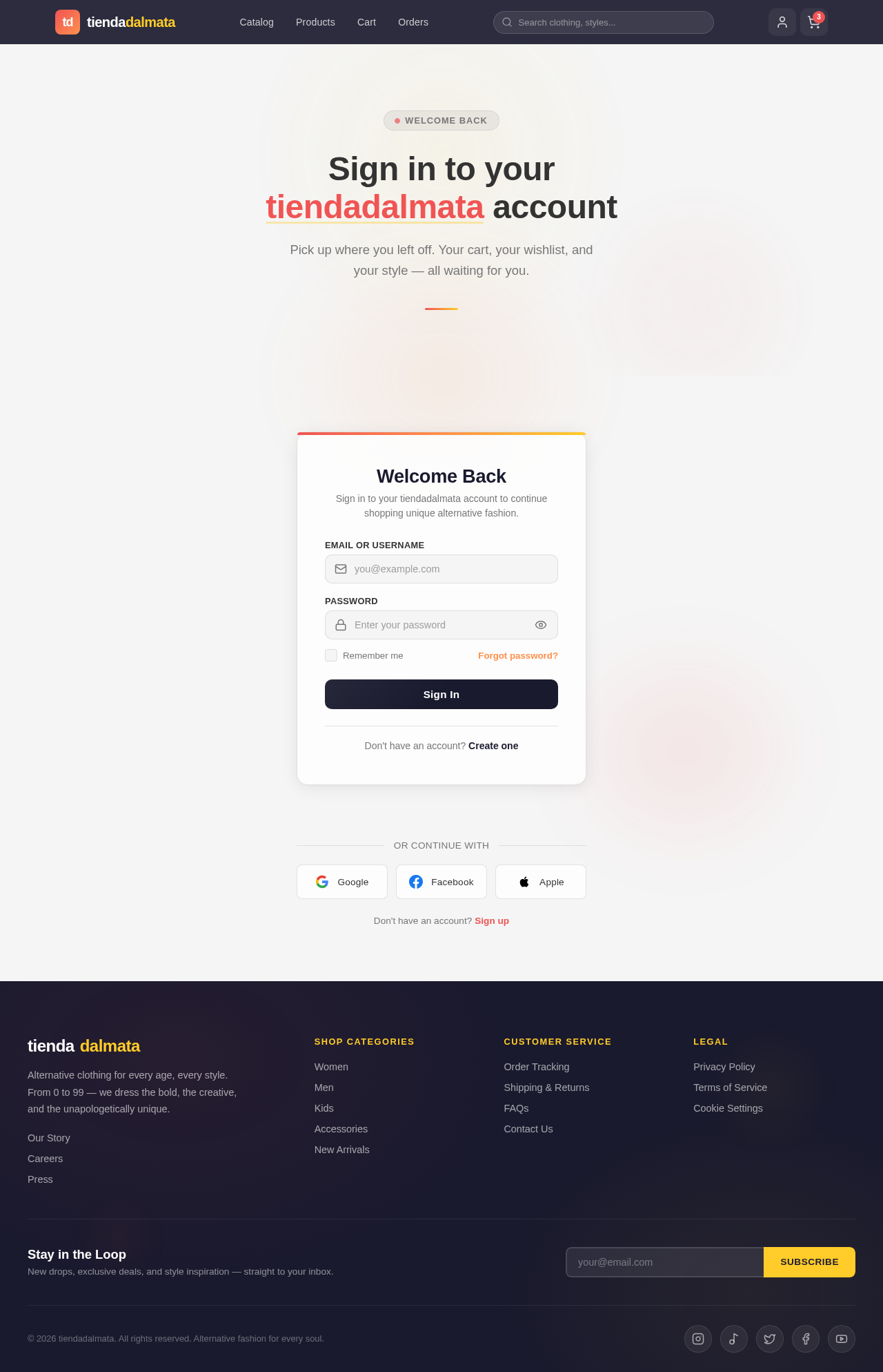 Login design preview