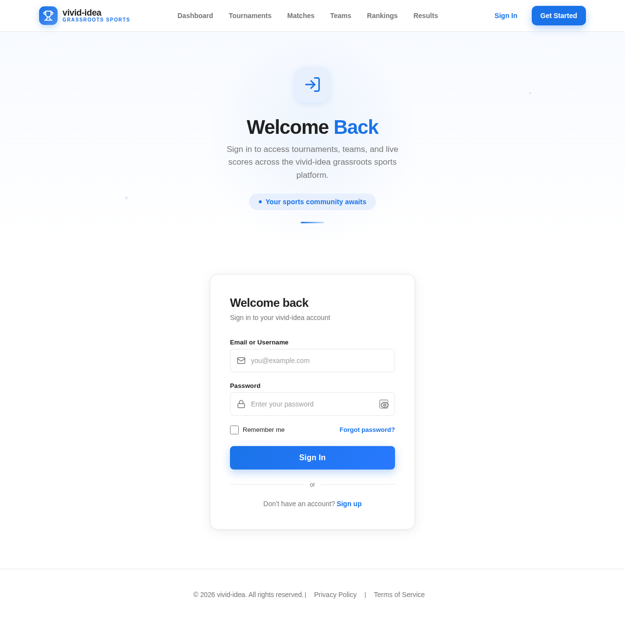 Login design preview