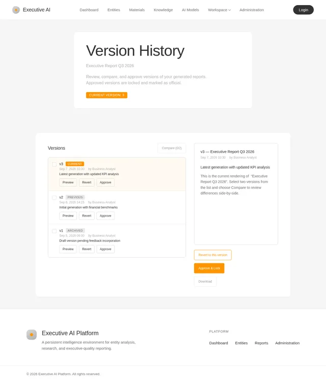 Versions