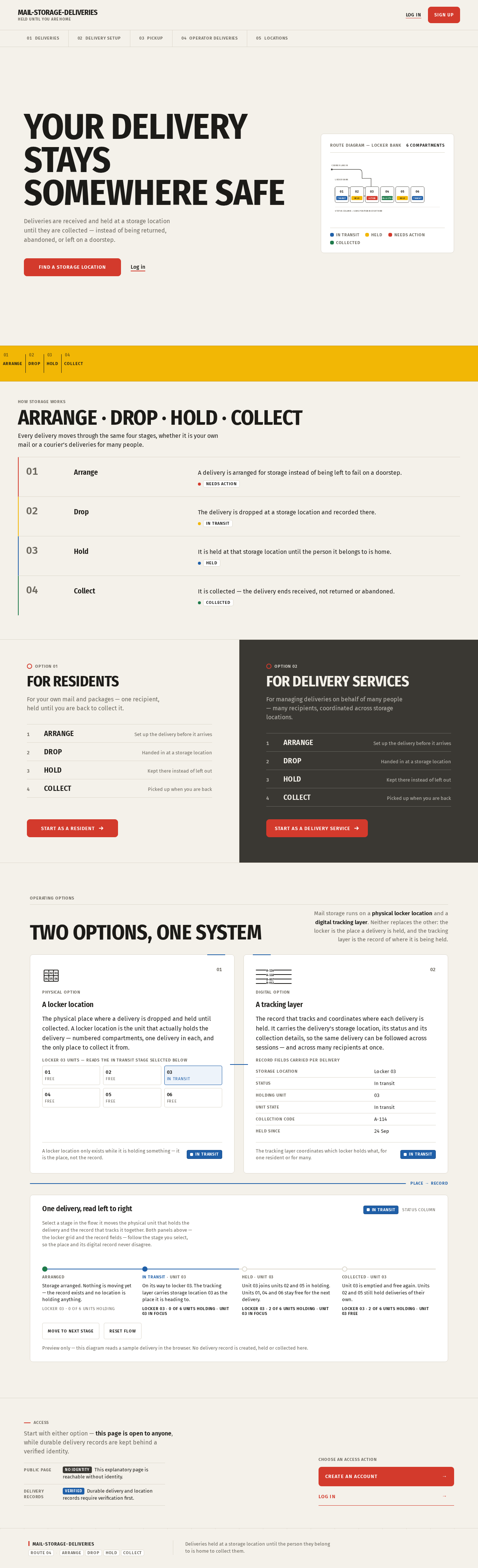 Landing design preview