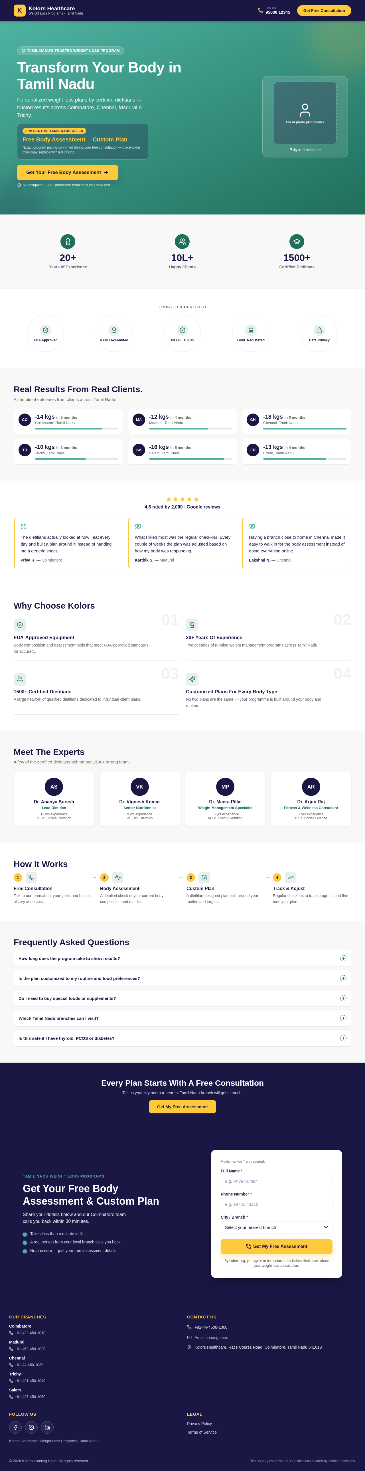Landing Page design preview