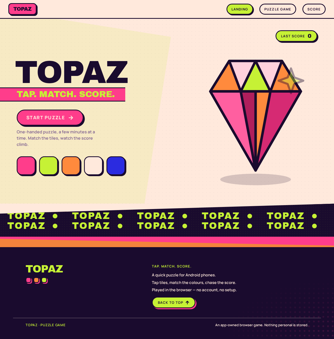 Landing design preview