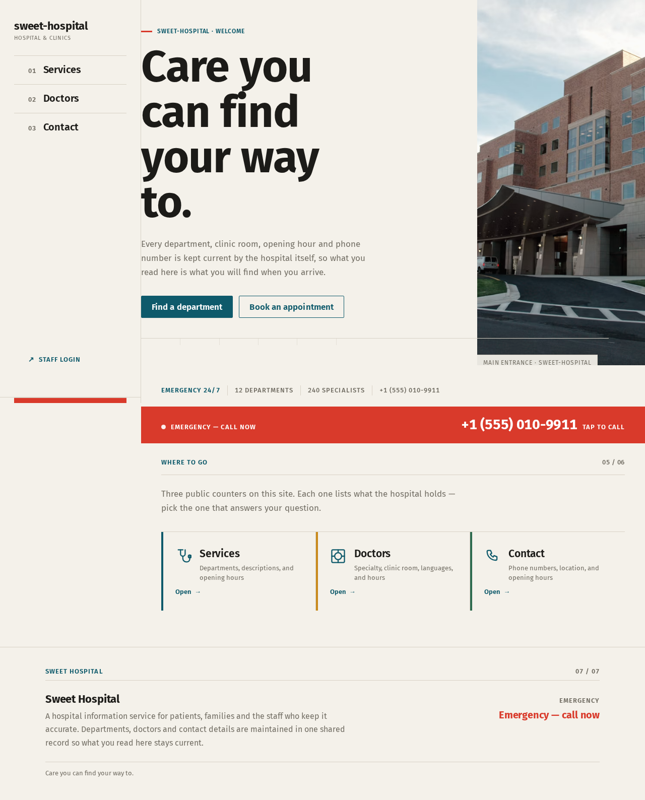 Landing design preview