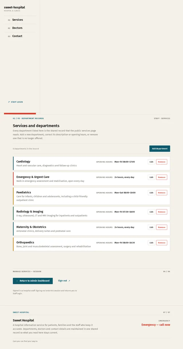 Manage Services