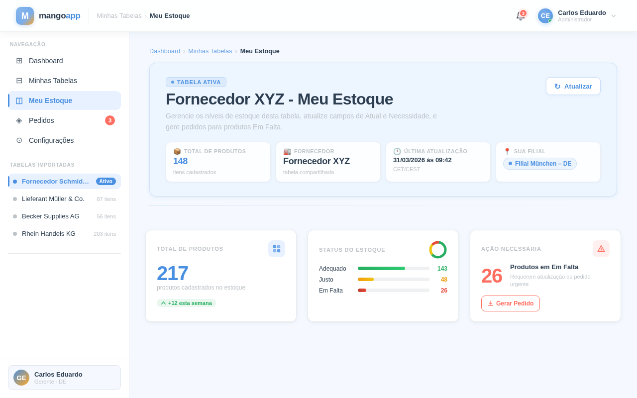 Meu Estoque design preview