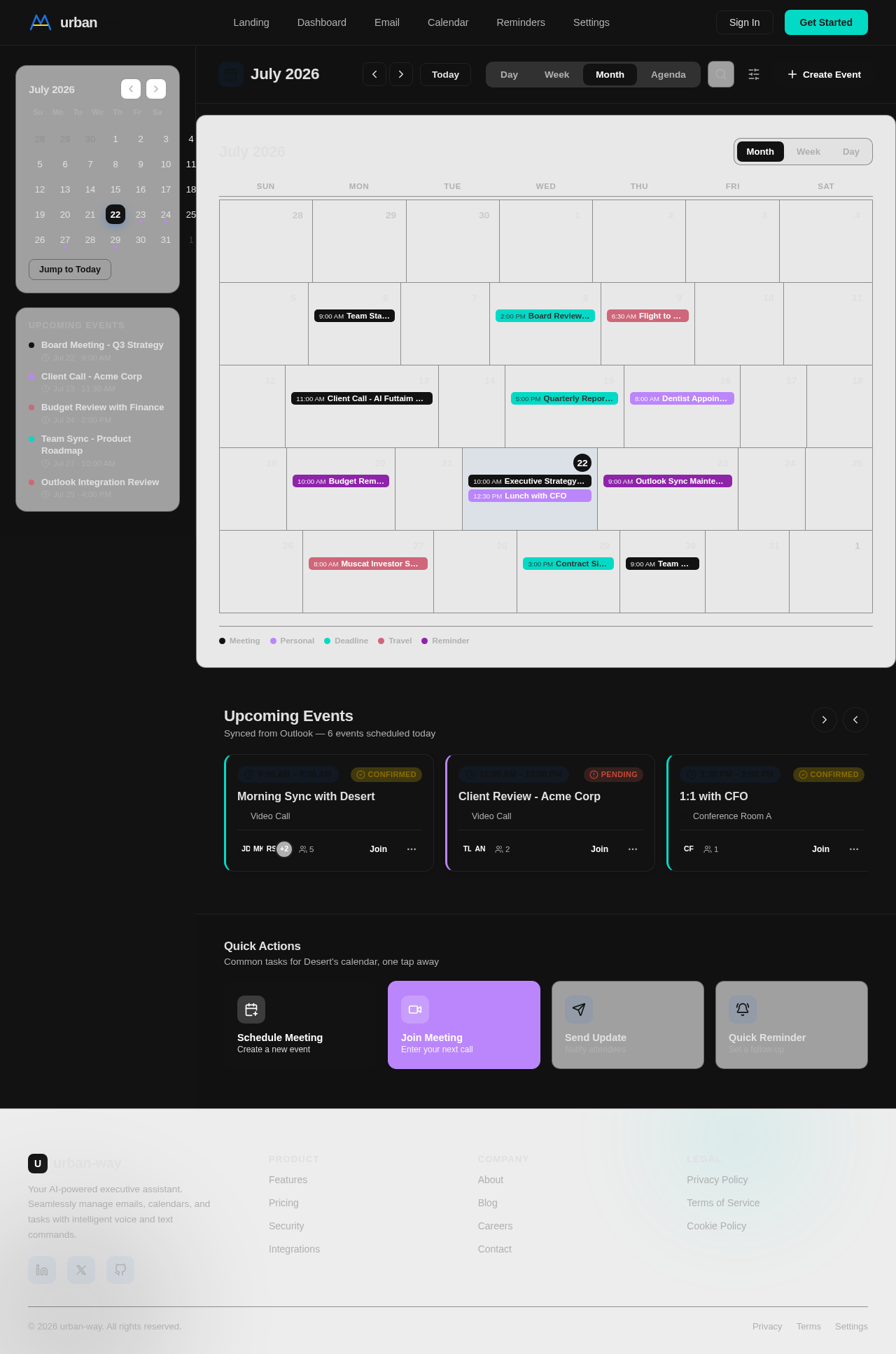 Calendar design preview