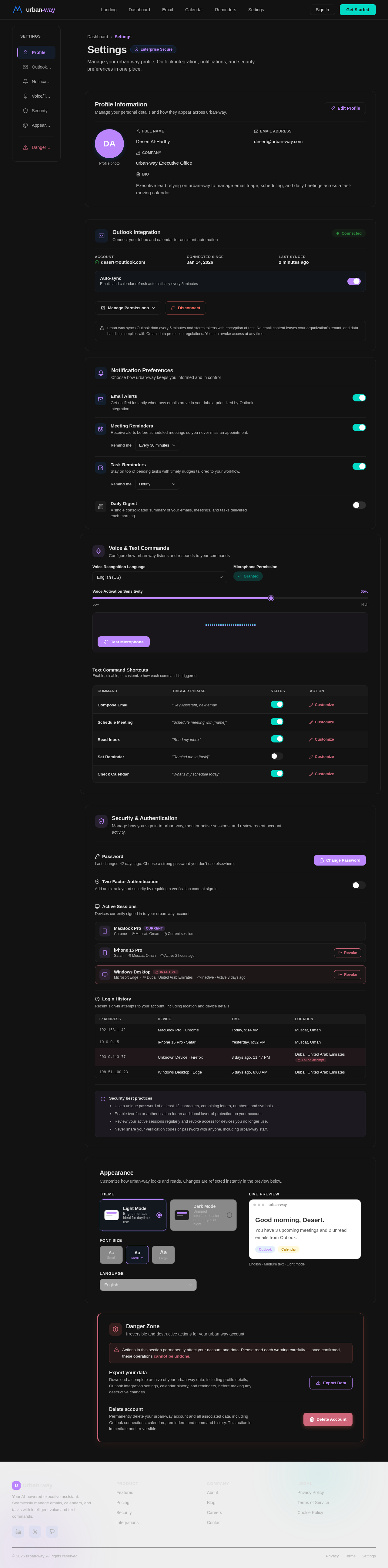 Settings design preview