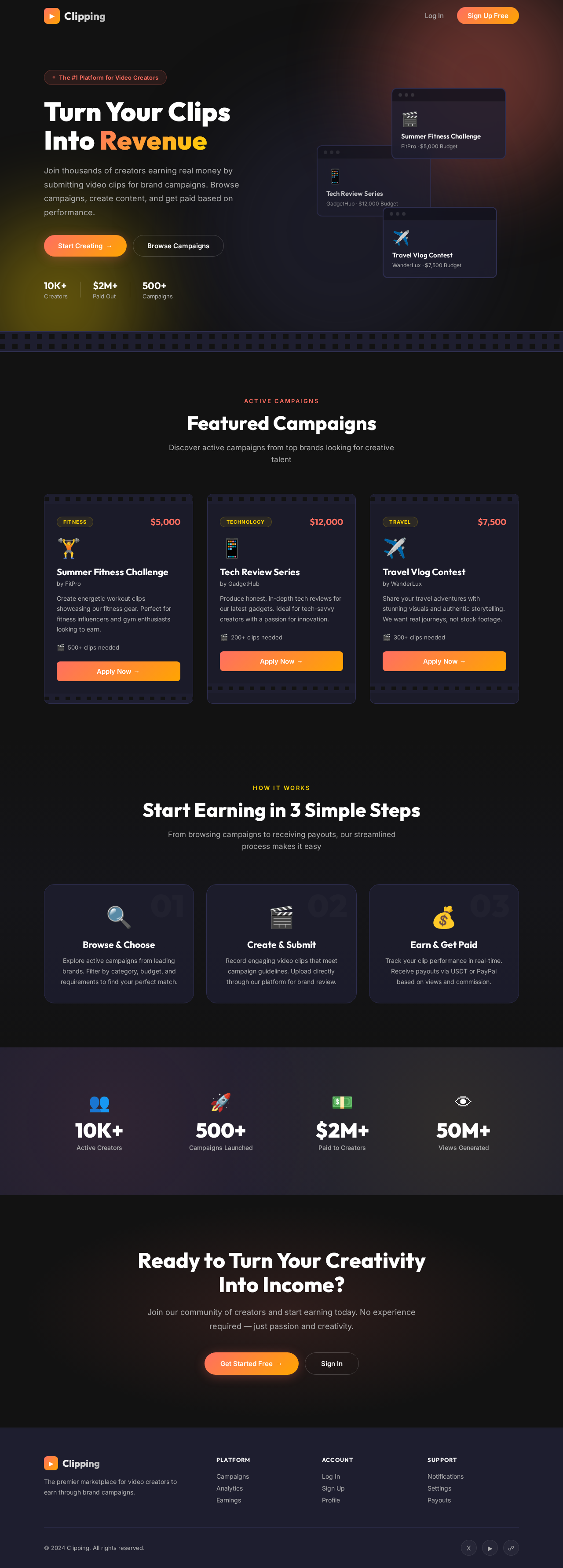 Landing design preview