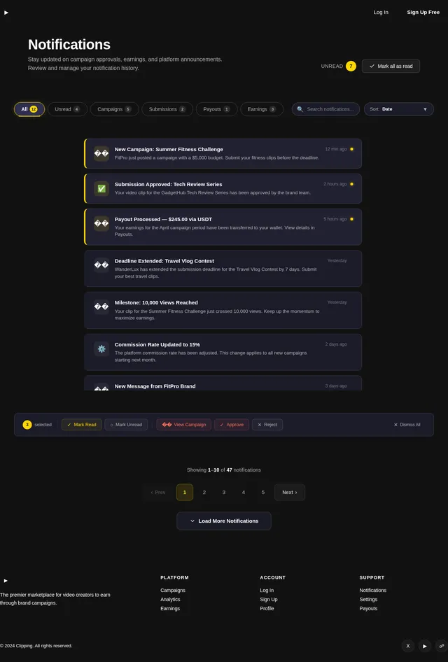 Notifications