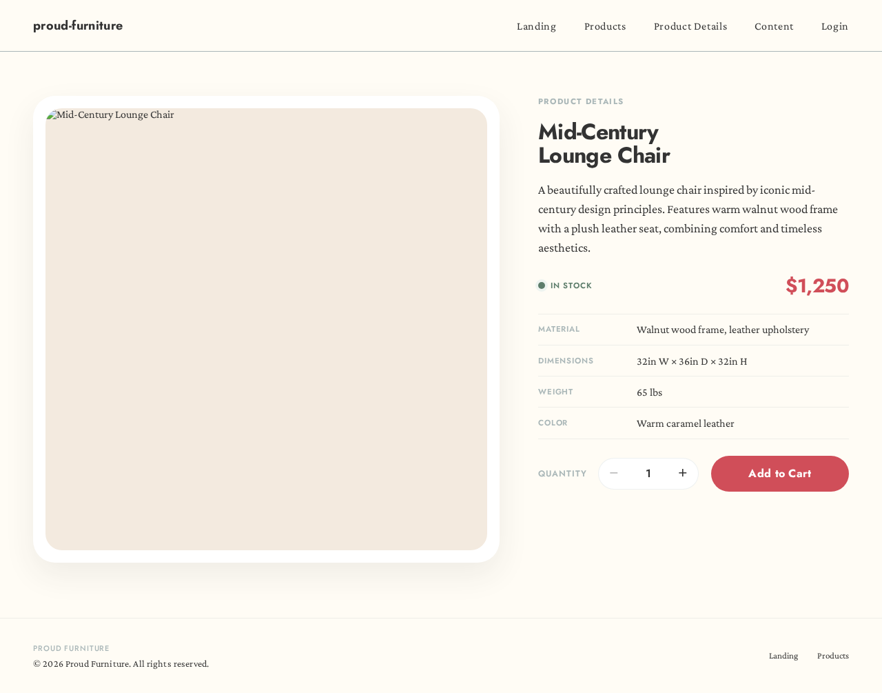 Product Details design preview
