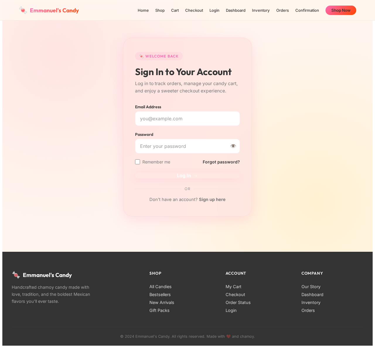 Login design preview