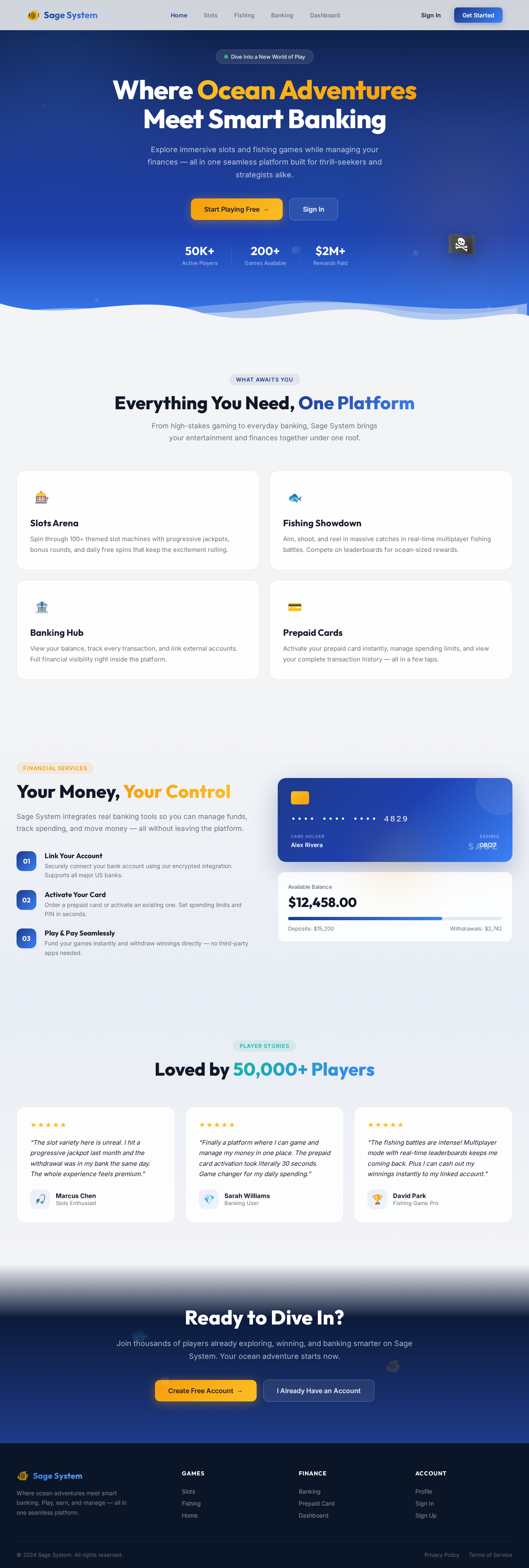 Landing design preview