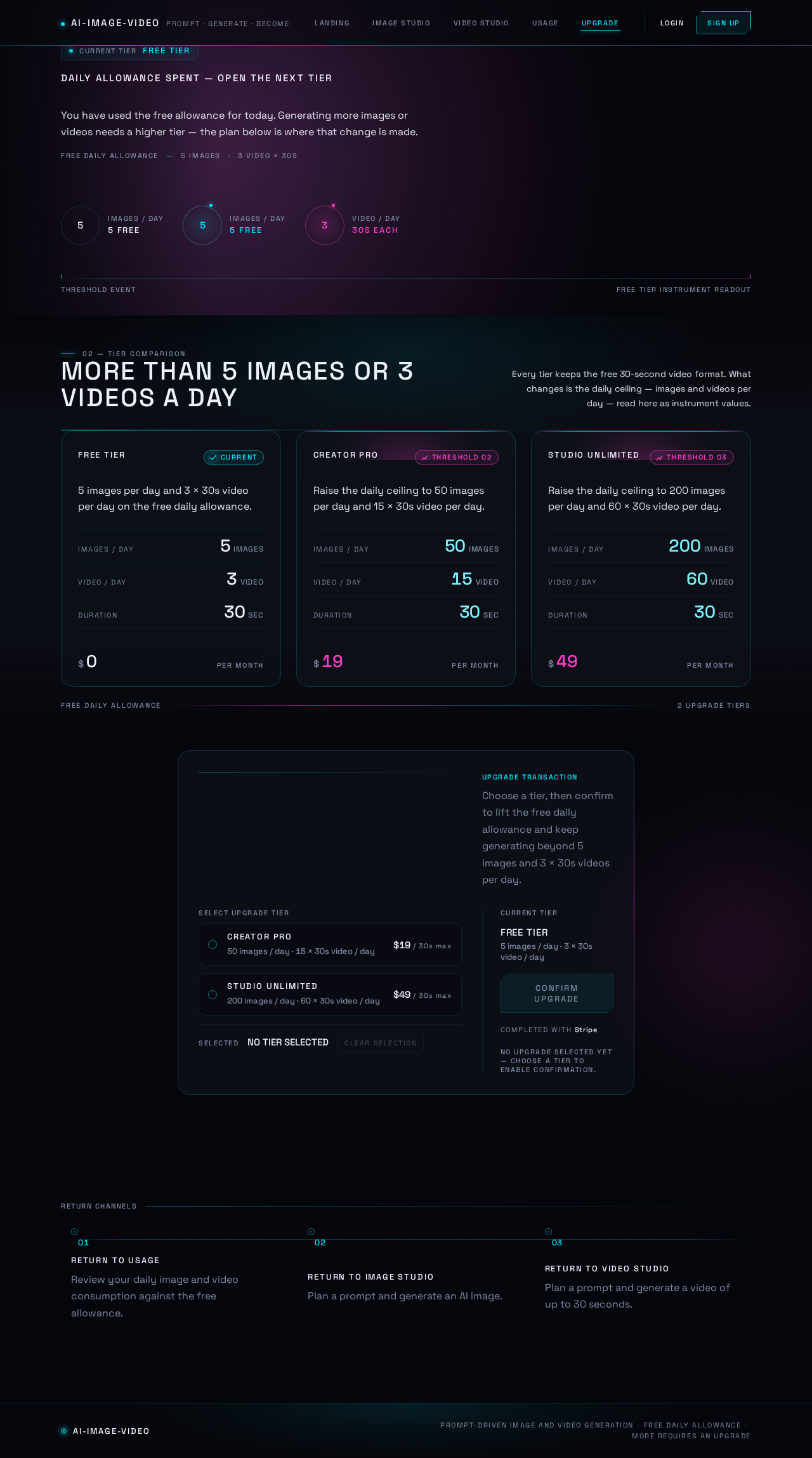 Upgrade design preview