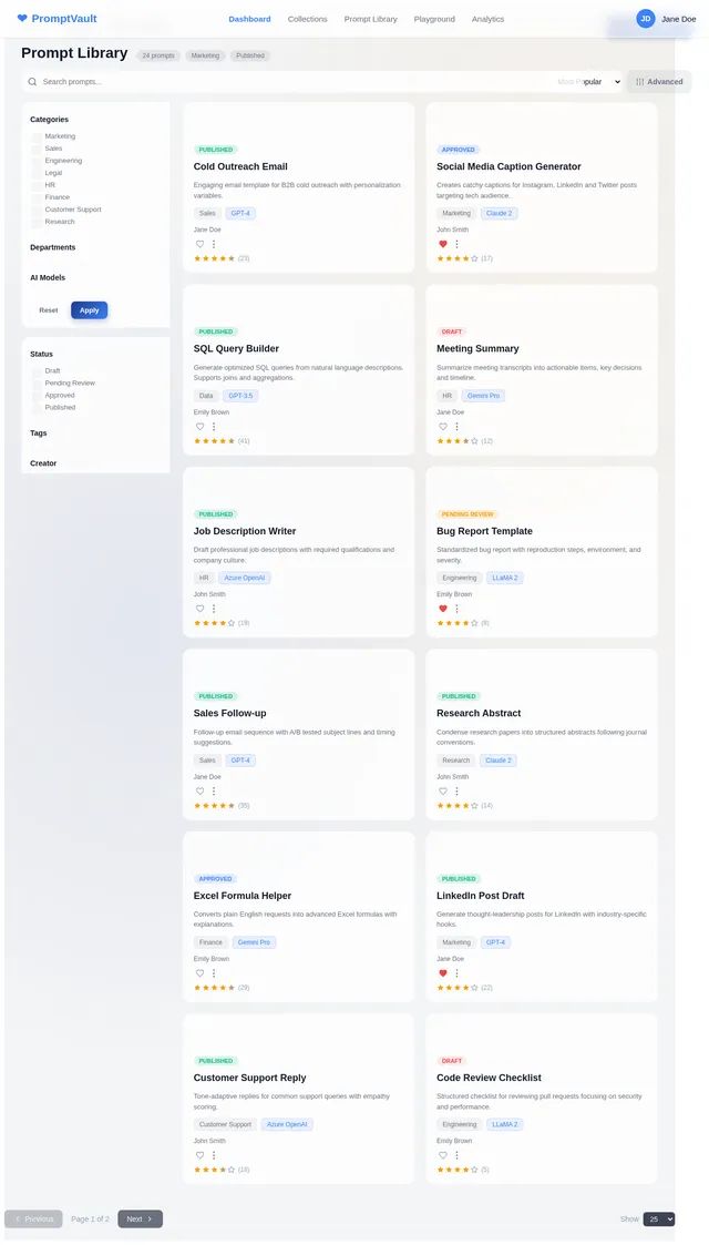 PromptLibrary