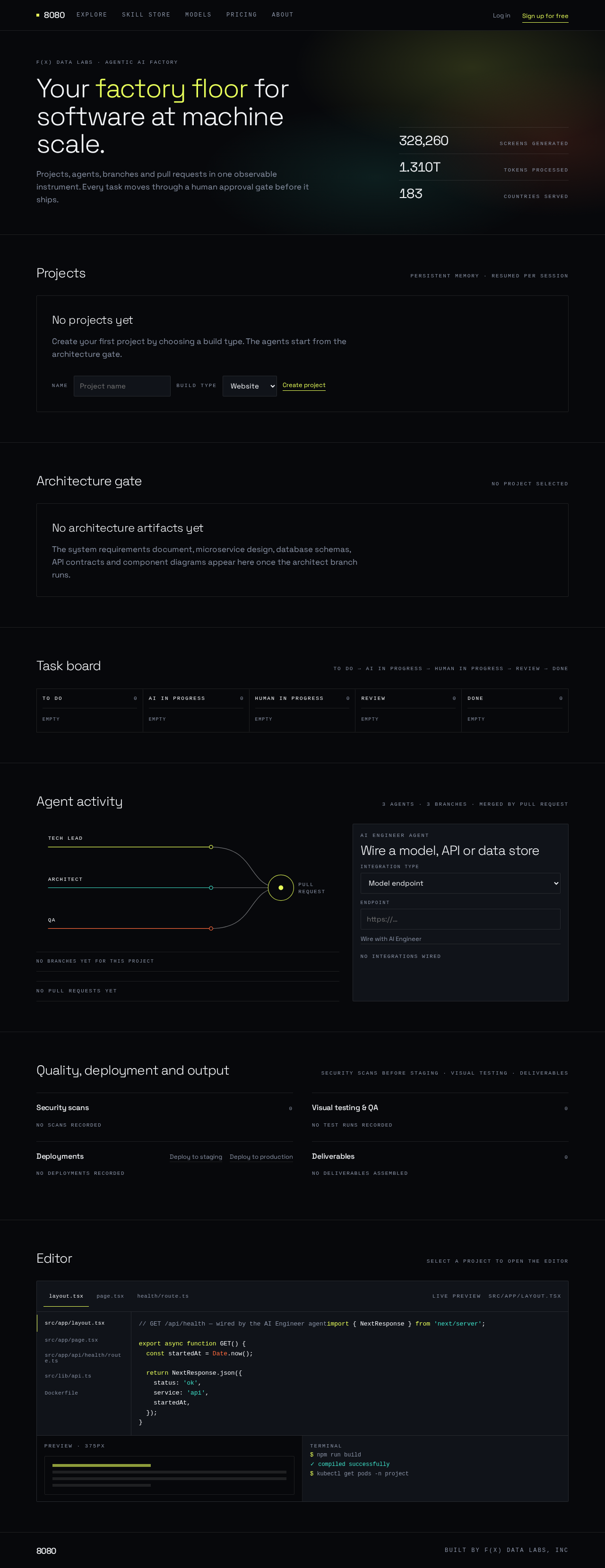 Workspace design preview