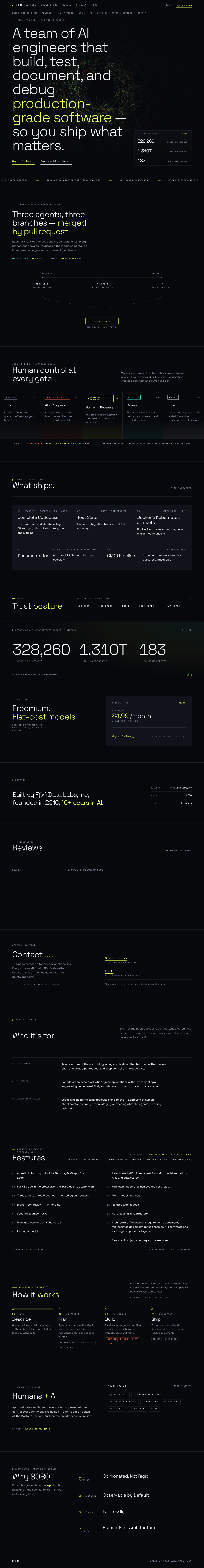 Landing design preview
