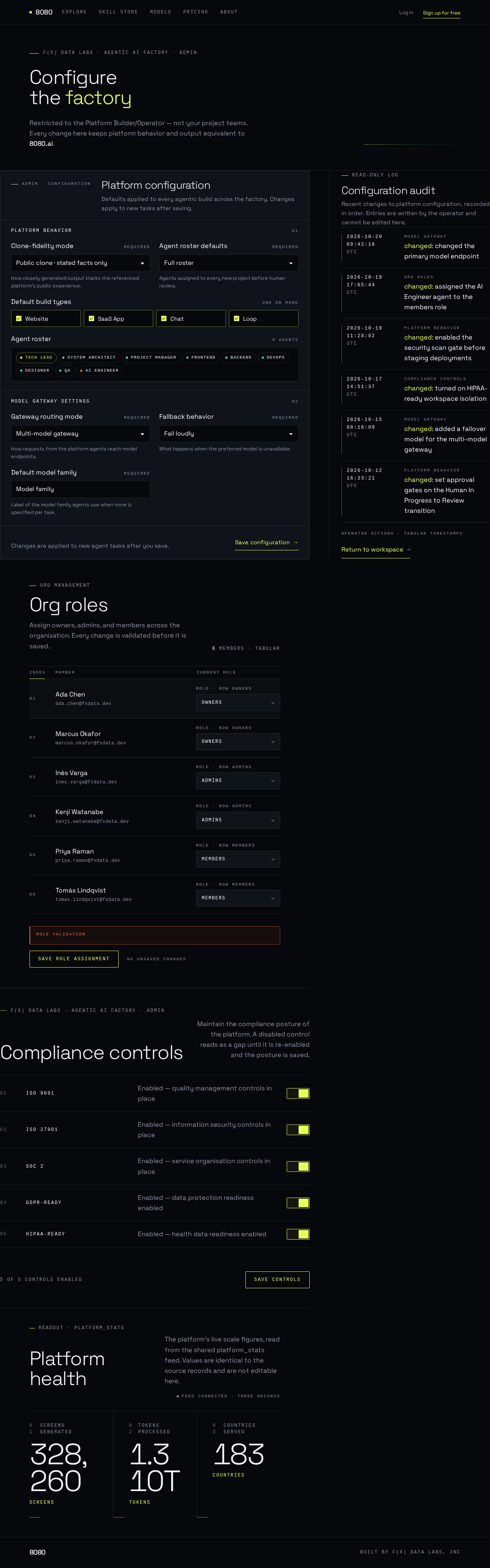 Admin design preview
