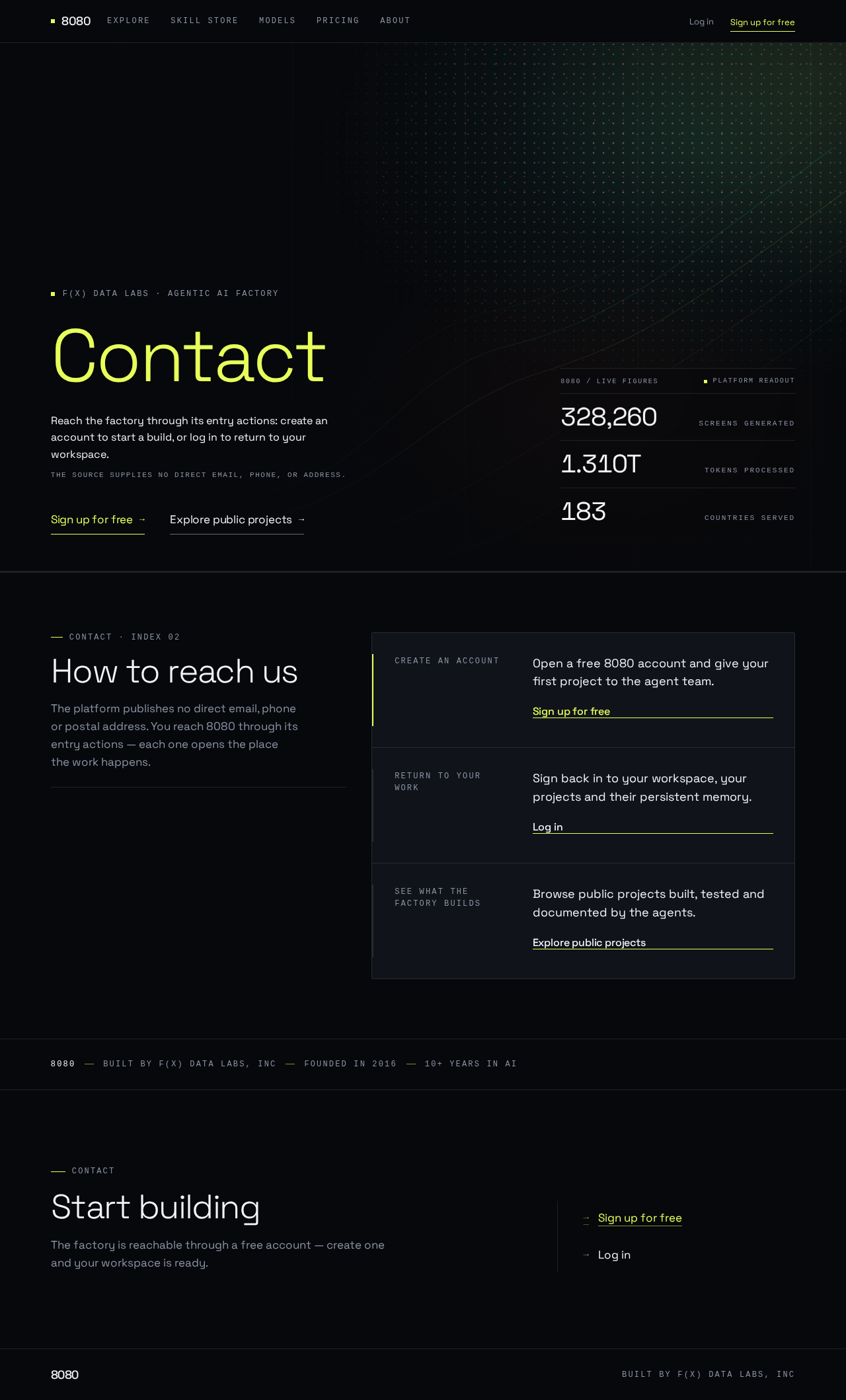 Contact design preview