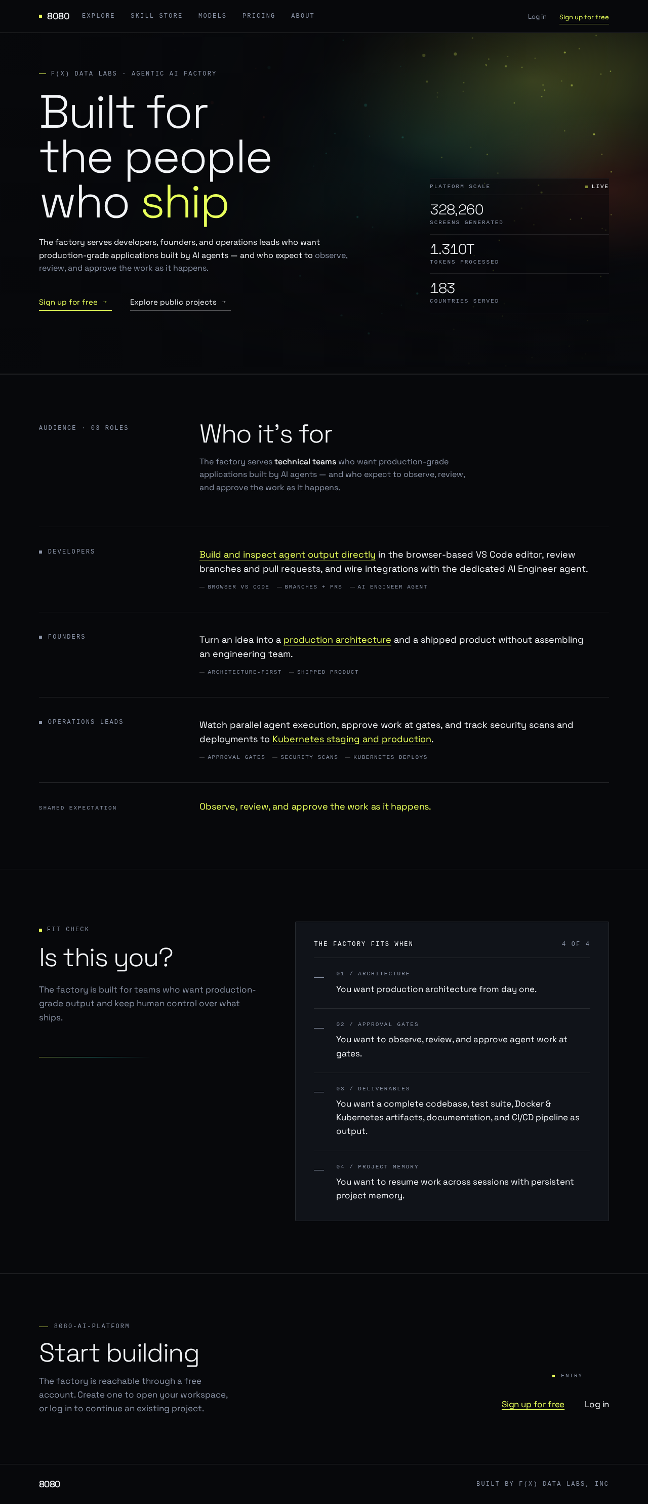 Who it's for design preview