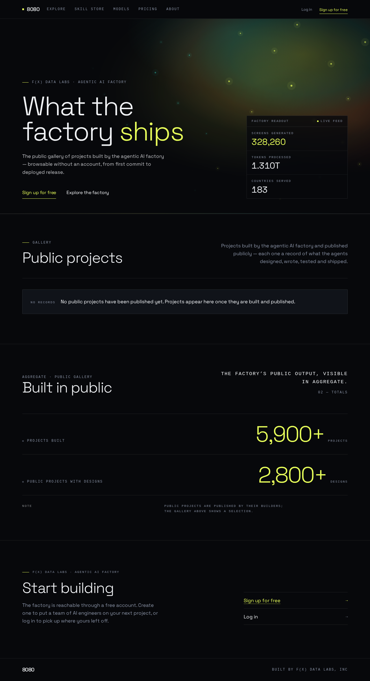 Public projects design preview