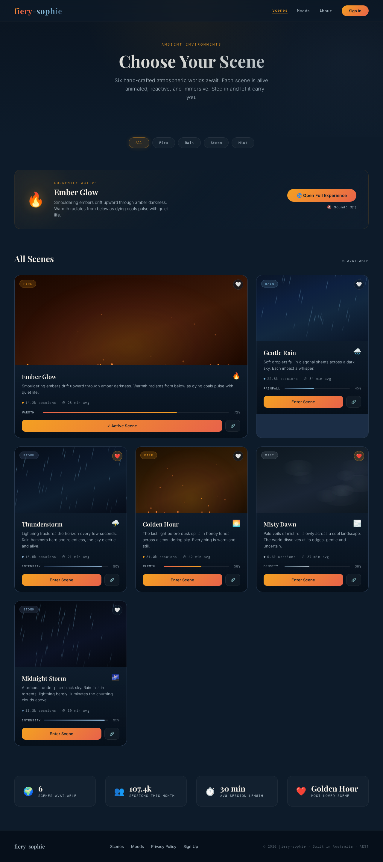 Scenes design preview