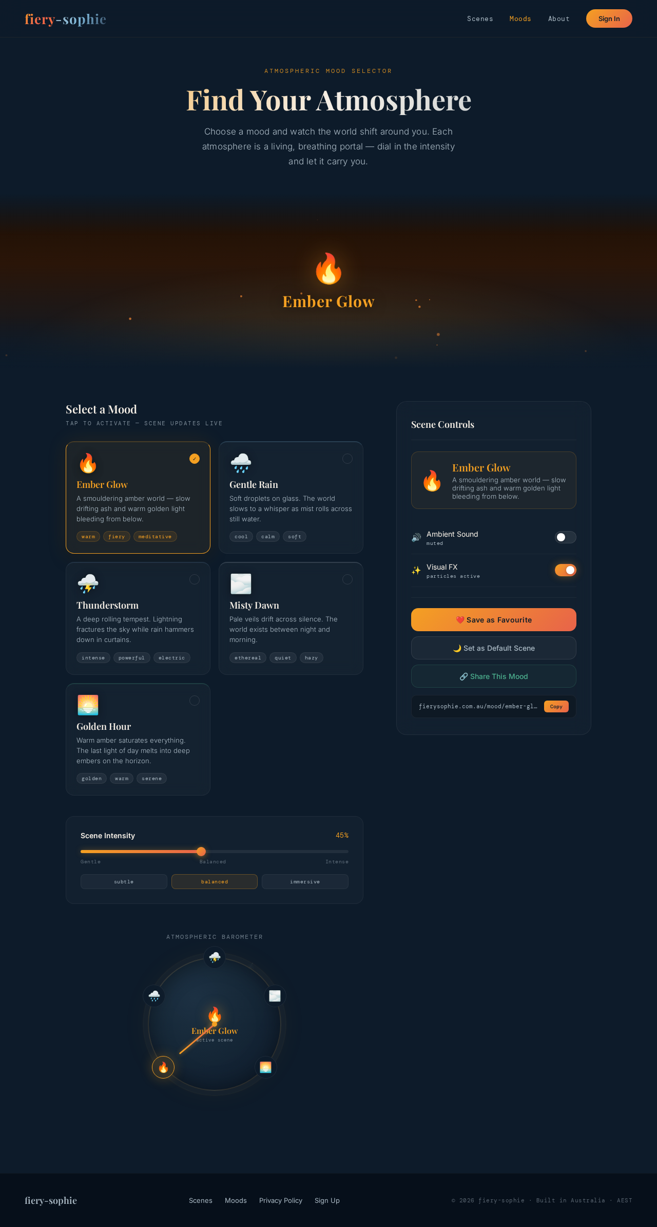 Mood Selector design preview