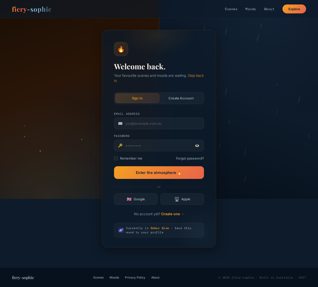 Login design preview